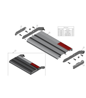 Kit plataforma antideslizante para escalón 10750/4 Lippert