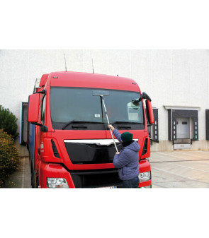 LAMPA telescopic handle in stainless steel - 115-200 cm