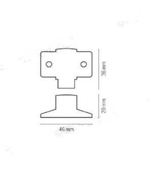Tirador pestillo para colgar 547, 548, 551, 552 - 36 + 20 L 46