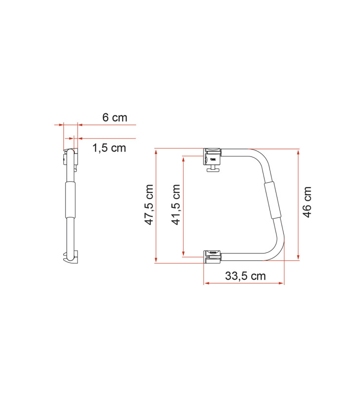 Maniglione salita Security 46 - White FIAMMA...