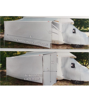 FÁCIL PRIVACIDAD Toldo frontal de 4,5 m