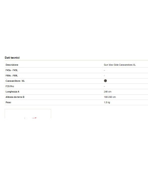 SONNENBLICK SEITE CARAVANSTORE XL FLAMME 08186A01-