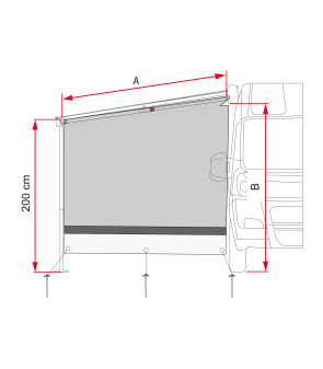 SUN VIEW SIDE CARAVANSTORE XL FIAMMA 08186A01-