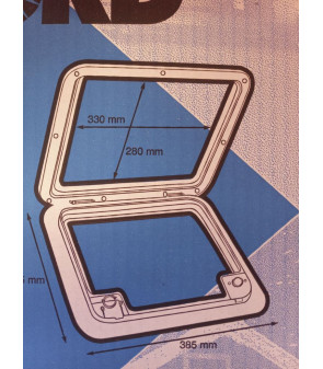 THETFORD PORTE FLUSH 3 MM BLANCHE - 2687480SP