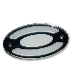 Plafón LED ovalado - 4000K - con luz de noche - sin interruptor
