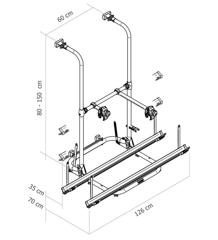 Thule Sport G2 Tour 3 Bike Carrier 80/150 - 306572