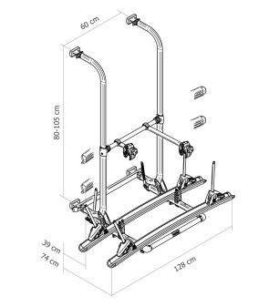 Thule Elite G2 Standard 2/4 Bike Carrier - 306560