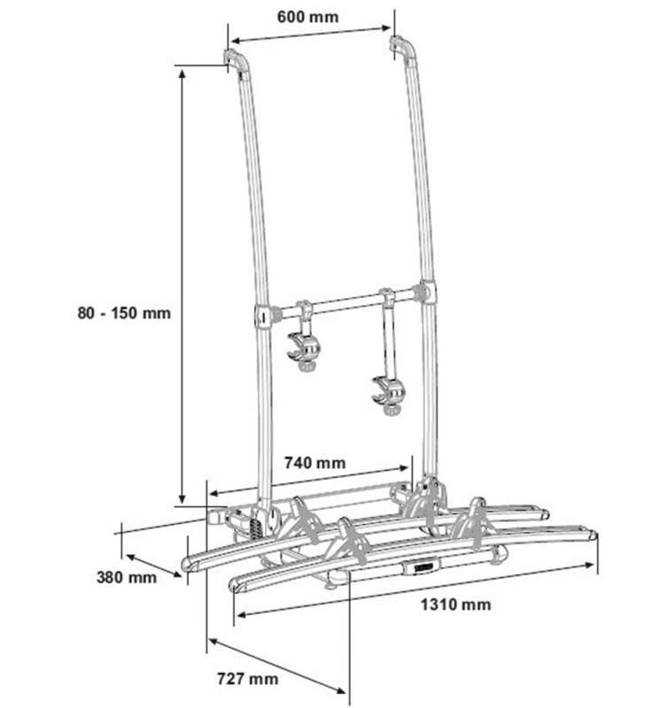 Thule Excellent Bike Carrier Standard Version...