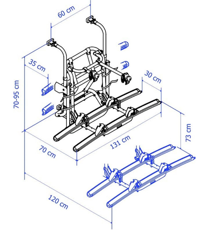 Thule LIFT V16 Manual Rear Wall Bike Rack 307368