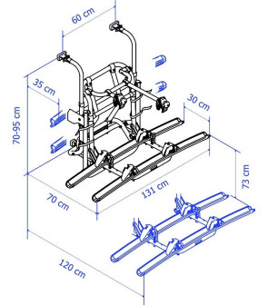 Portabici Thule LIFT V16 Manuale da Parete Posteriore 307368