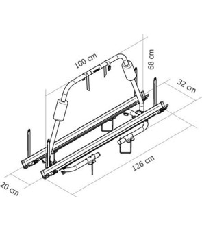 Porte-vélos léger Thule Sport Caravan - 306598