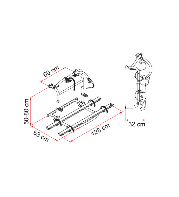 Carry-Bike PRO M N NERO senza staffe FIAMMA...