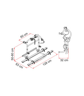 Carry-Bike PRO M N NERO senza staffe FIAMMA 02094-11V