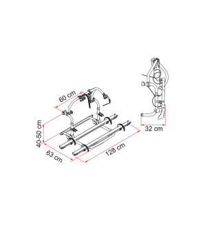 Portabici Fiamma Pro C N Senza Staffe 02094-10V