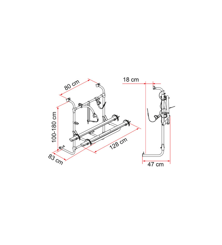 Carry-Bike Caravan Universal negro 2 bicicletas
