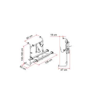 Carry-Bike Caravan Universal nero 2 bici 02093A76A