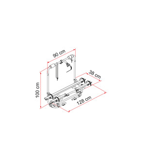 Portabicicletas Caravan XL A Pro 200 negro