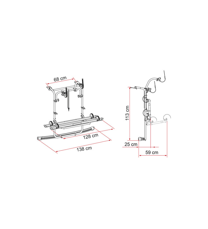 Carry-Bike CADDY VW FLAMME