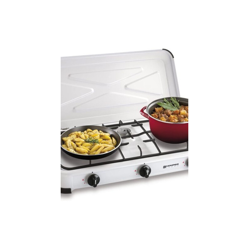 KEMPER LPG enamelled stove with 3 burners