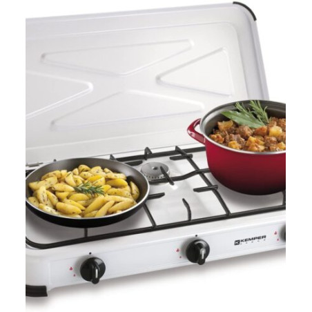 KEMPER LPG enamelled stove with 3 burners