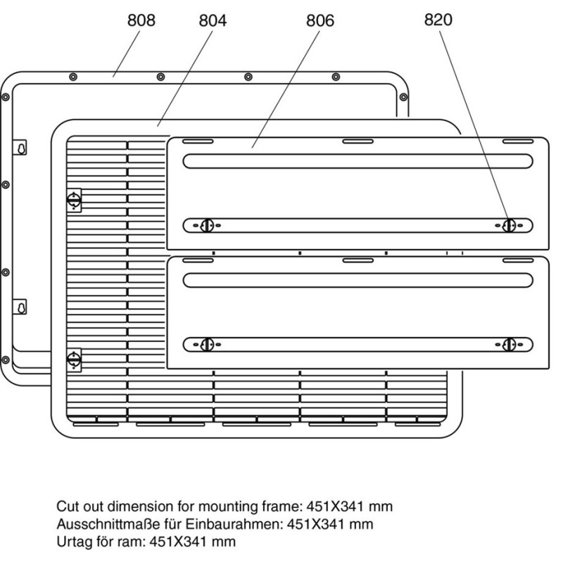 Paire de vis pour fermer les grilles L Dome...