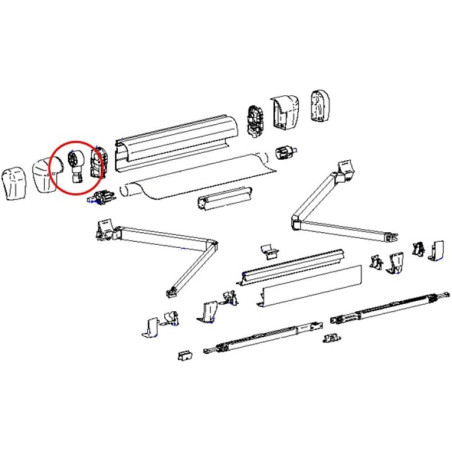 Ingranaggio Manovella THULE  5002 - 5200 - 5003 - Omni V10 - 1500601221