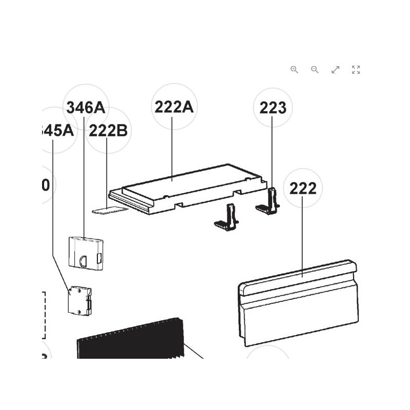 Gefrierschranktürscharnier RM8XXX - RMS8XXX -...