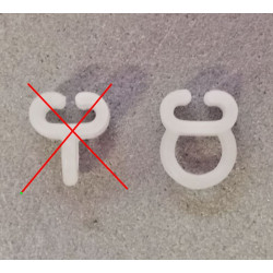 Nylonhaken 20 Stk. TRANSVERSE für Vorhänge mit L- und...