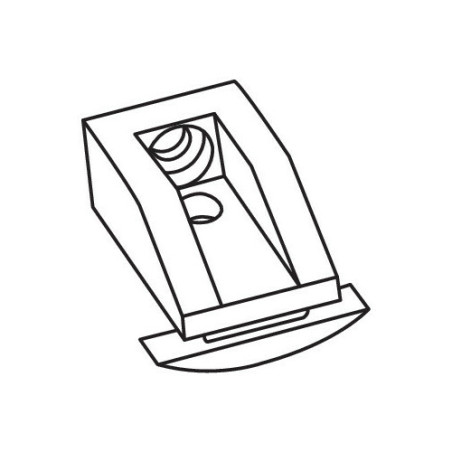 Set 25 supporti per binario pieghev a Y uso parete soffitto