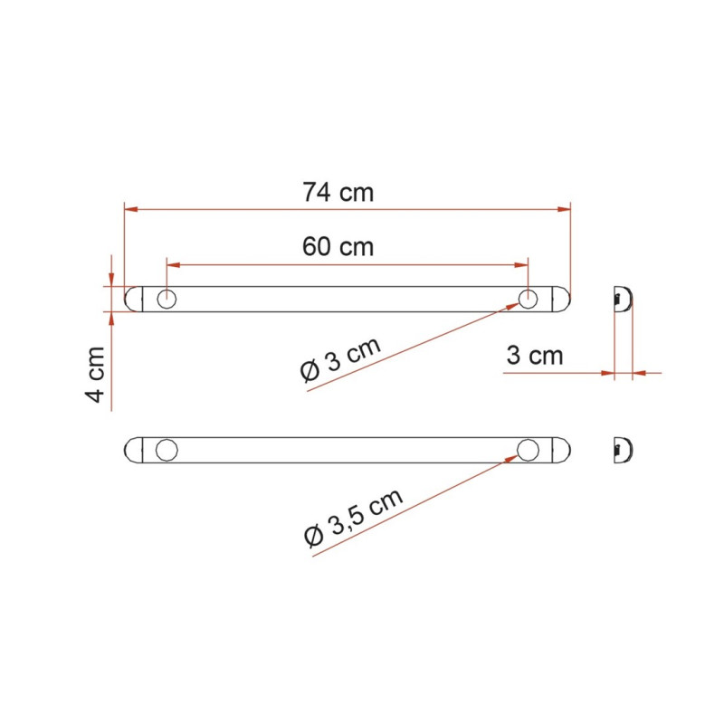 Kit de barra de soporte FLAME 98656B682