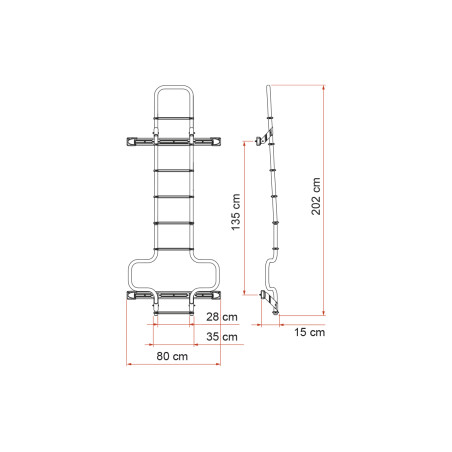 Ladder 6 Deluxe Dj H3 FIAMMA 02426-17A