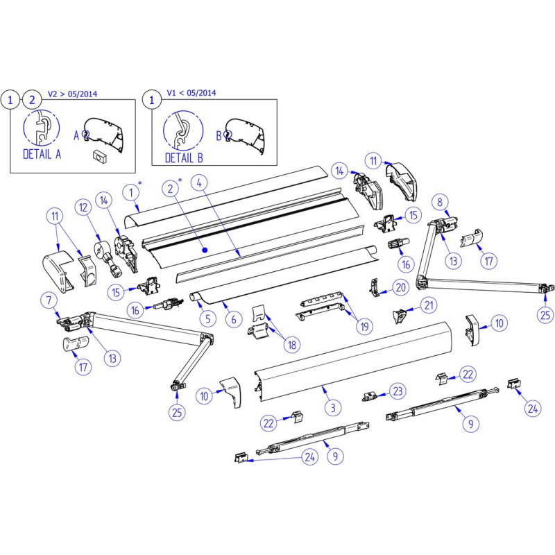 Mécanisme 6002 - 6200 - 6300 THULE - 1500602606