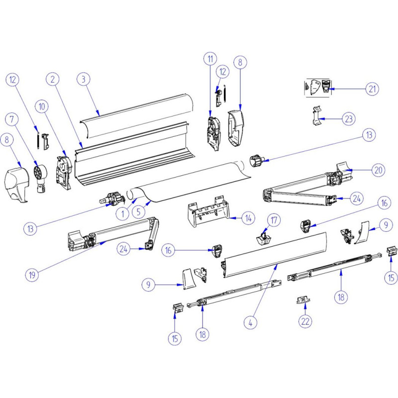 Right / Left Pipe Cap Diam 52 5003 series...