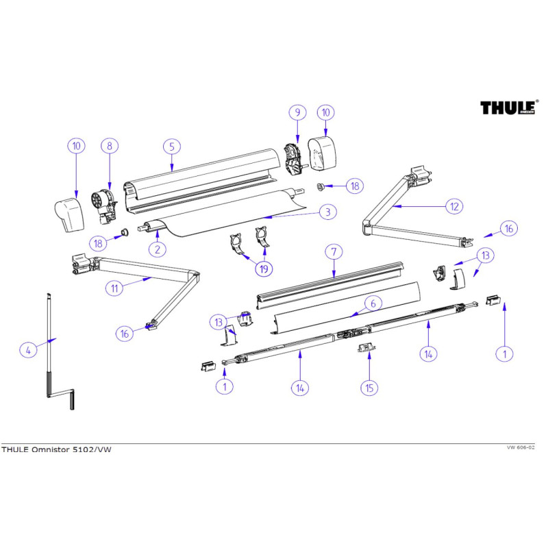 Linker Mechanismus mit 5102 Winde