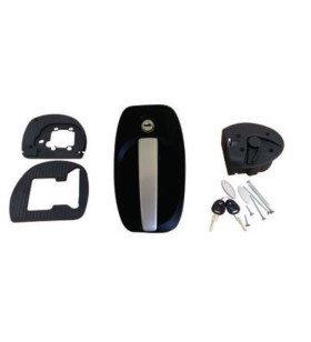 Serratura SMART FAP completa nera/argento con chiavi