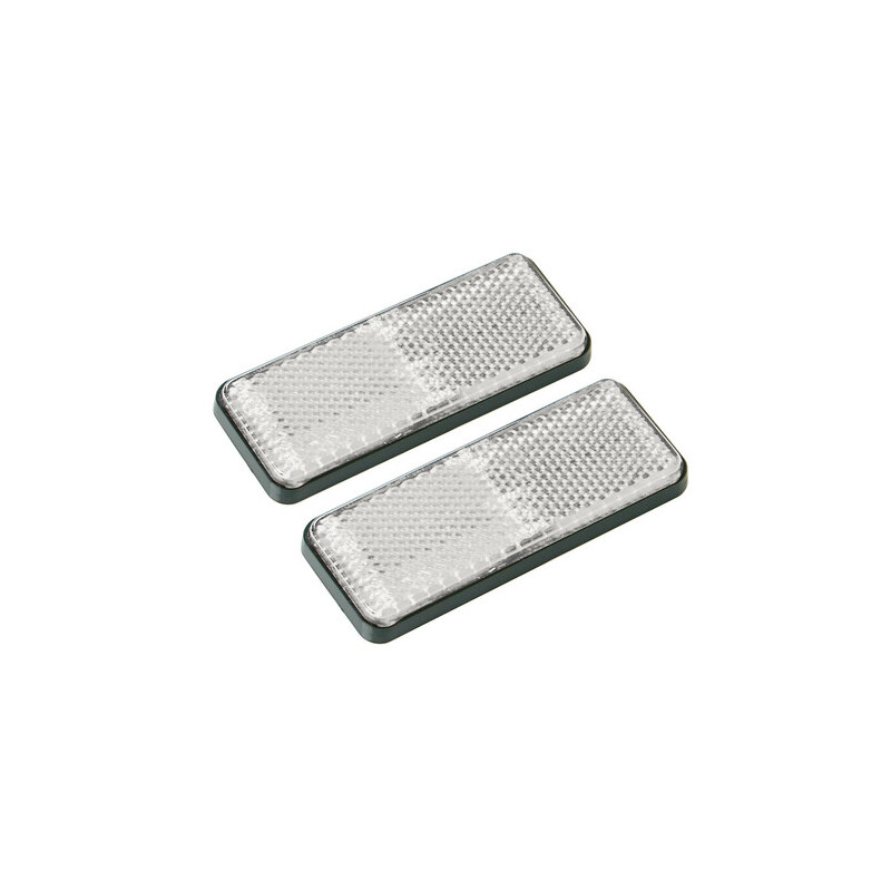 Catarifrangente rettangolare no fori - 90x35 mm...