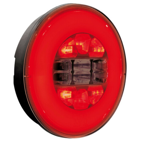 PILOTO TRASERO REDONDO 12/24V LED 3 FUNCIONES