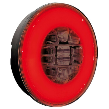 FANALE POST.ROTONDO 12/24V - 29 LED 3 FUNZIONI