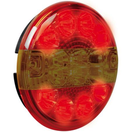 PILOTO TRASERO REDONDO 12/24V LED 3 FUNCIONES Ø 140 mm