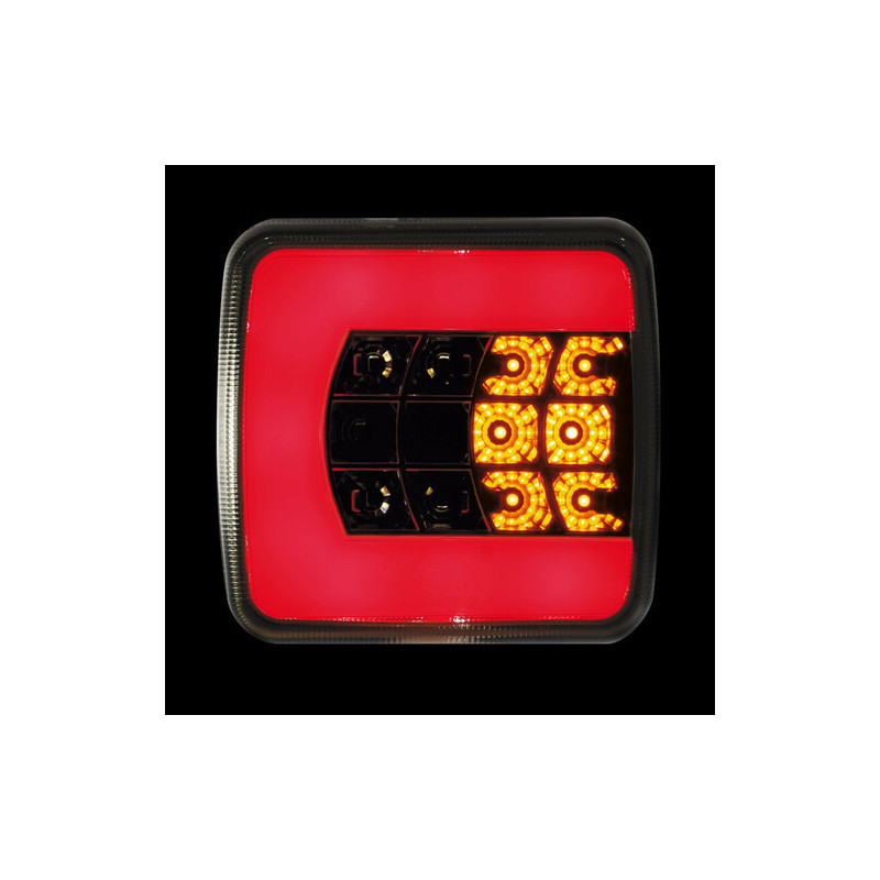 FEU ARRIERE AVEC 25 LED 4 FONCTIONS DROIT