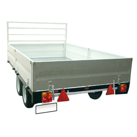 Barra estensibile in metallo per segnaletica posteriore, 12V - 100 a160 cm