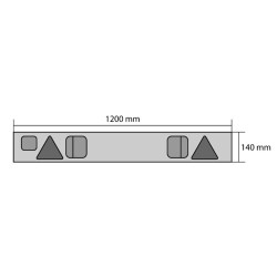 REAR SIGNAGE BAR 120CM 2