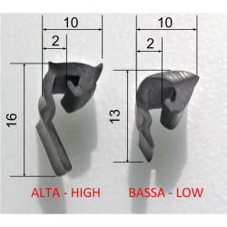 5 mt Guarnizione BASSA 2x10x14 mm copertura pannello int...