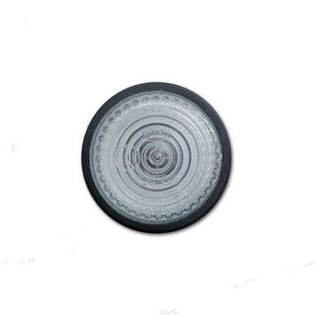 Indicateur de direction rond avec lentille blanche