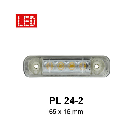 Luces de gálibo delanteras LED blancas JOKON PL24-2/12