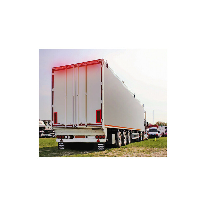 LAMPE PLATE ROUGE 6LED 12/24V R-18"