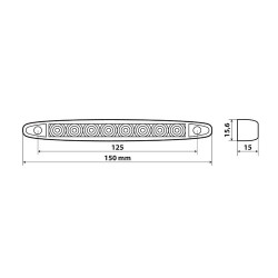 LIGHT INGOMBROR21 "12 / 24V RED LIGHT 8 LED" 2