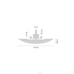 Mecanismo de cierre mueble alto tirador plata 105x16 mm 2