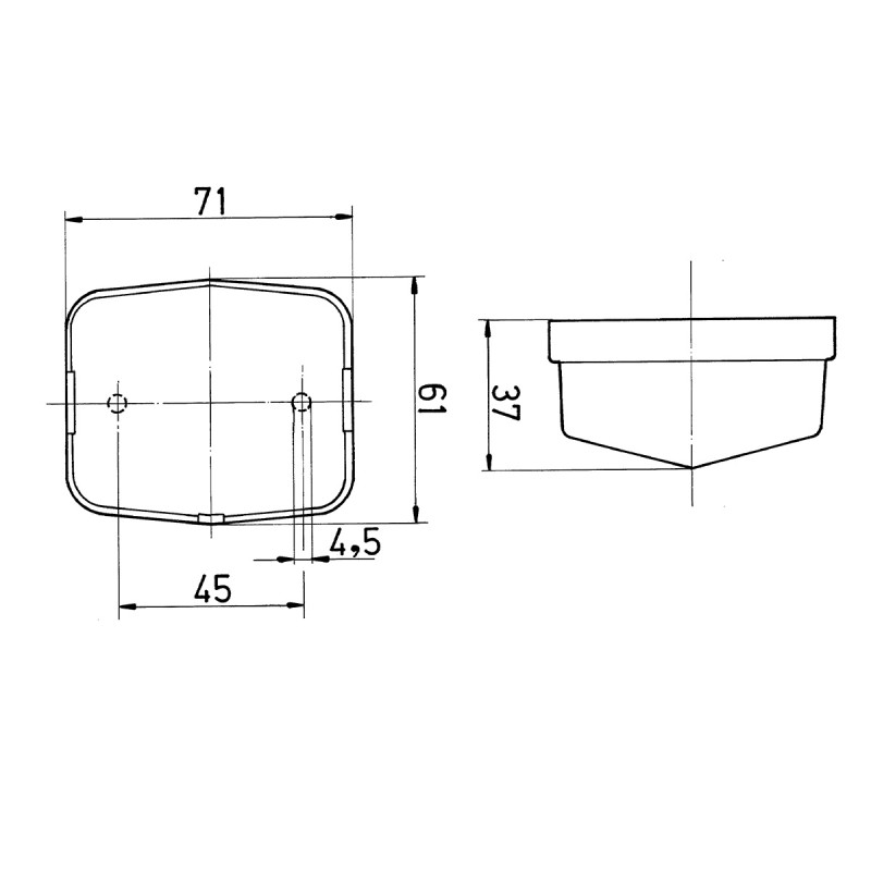 Bombilla de señalización tamaño doble cara...