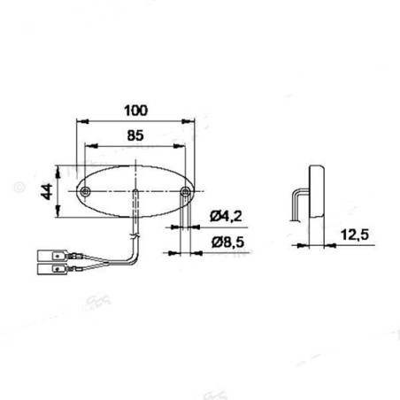 luz trasera delantera